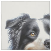 Happy Border Collie Dog Fabric Stoff (Muster)