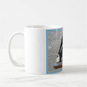 Happy Border Collie Hund mit Ihrem Namen Kaffeetasse (Links)