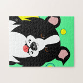 Happy Border Collie Jigsaw Puzzle (Horizontal)