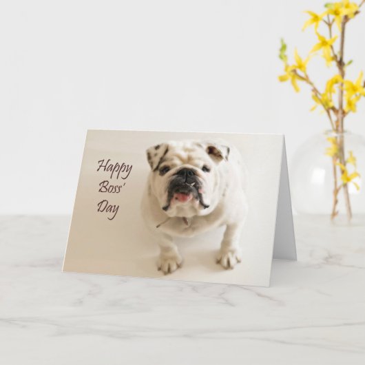 Happy Boss' Day Karte (Gelbe Blume)
