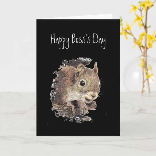 Happy Boss Day, nur gesund in Nutho Karte (Gelbe Blume)