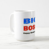 Happy Boss's Day Big Boss Kaffeetasse (Vorderseite Links)