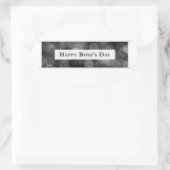 Happy Boss's Day (Bokeh) Ovaler Aufkleber (Tasche)
