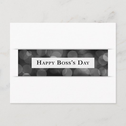Happy Boss's Day (Bokeh) Postkarte (Vorderseite)