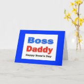 Happy Boss's Day Boss Daddy Karte (Gelbe Blume)