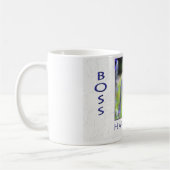 Happy Boss's Day Butterfly und Blume Kaffeetasse (Links)