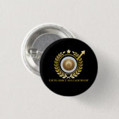 Happy Boss's Day / Día Jefe Minimalista Button (Vorne & Hinten)