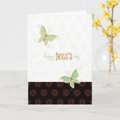 Happy Boss's Day for Female Boss Card Karte (Gelbe Blume)