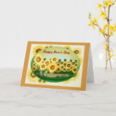 Happy Boss's Day für Chefin mit Sonnenblumen Karte (Gelbe Blume)