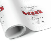 Happy Boss's Day Geschenkpapier (Rolleneckpunkt)