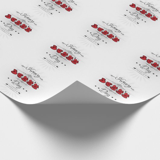 Happy Boss's Day Geschenkpapier (Ecke)