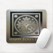 Happy Boss's Day Golden Classic Design Mousepad (Mit Mouse)