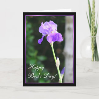 Happy Boss's Day Iris Grußkarte Karte