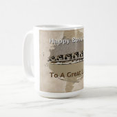 Happy Boss's Day Kaffeetasse (Vorderseite Links)