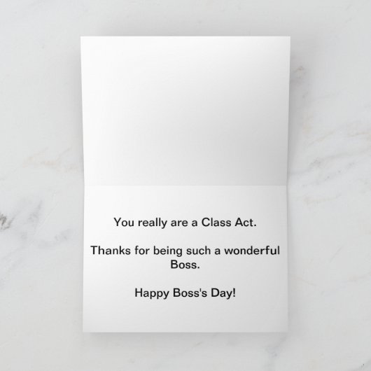 Happy Boss's Day Karte (Innenseite)