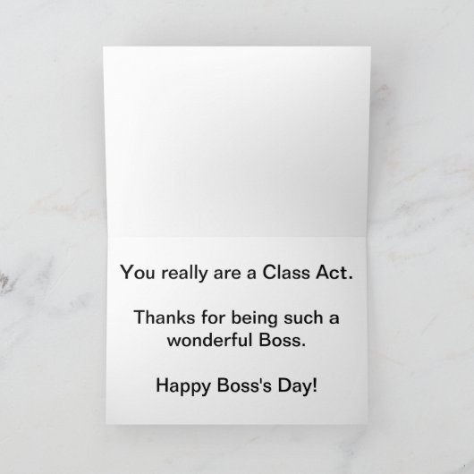 Happy Boss's Day Karte (Innenseite)
