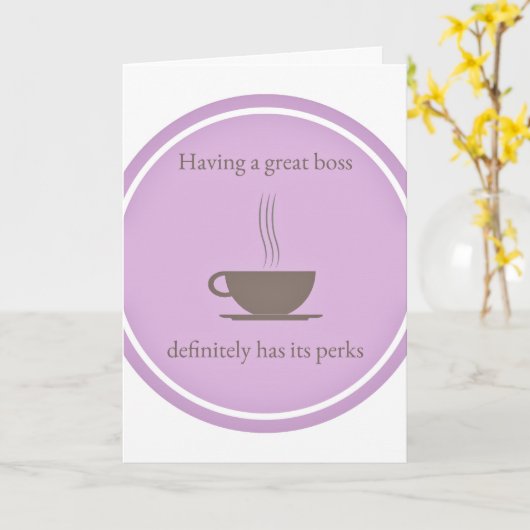 Happy Boss's Day Karte (Gelbe Blume)