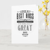 Happy Boss's Day Karte (Gelbe Blume)