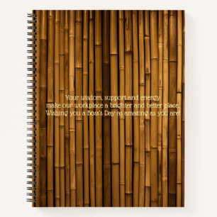 "Happy Boss's Day Message" Journal Notizblock