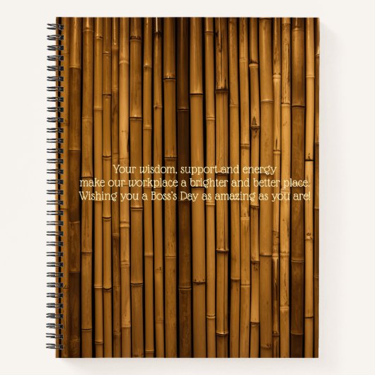 "Happy Boss's Day Message" Journal Notizblock (Vorderseite)