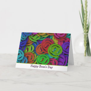 Happy Boss's Day mit @ ampersat Zeichen Karte