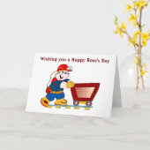 Happy Boss's Day mit Kohlebergwerk Karte (Gelbe Blume)