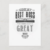 Happy Boss's Day Postkarte (Vorderseite)