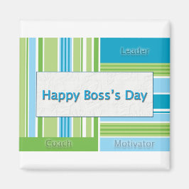 Happy Boss's Day Streifen Magnet