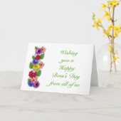 Happy Boss's Day von uns allen mit Blume Karte (Gelbe Blume)