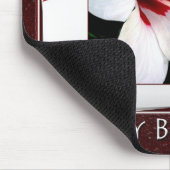 Happy Boss's Day Weiße Hibiskus Blüte Mousepad (Ecke)