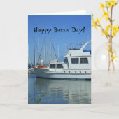 Happy Boss's Day Yacht Grußkarte Karte (Gelbe Blume)