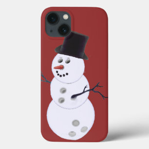 Happy Bowlidays Snowman iPhone 13 Hülle