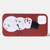 Happy Bowlidays Snowman Case-Mate iPhone Hülle (Rückseite (Horizontal))