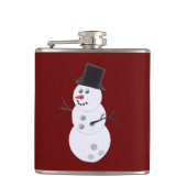 Happy Bowlidays Snowman Flachmann (Vorderseite)