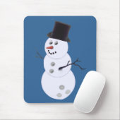Happy Bowlidays Snowman Mousepad (Mit Mouse)