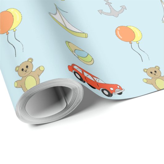 Happy boy geschenkpapier (Rolleneckpunkt)