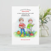 Happy Boys bei Play Einladung (Stehend Vorderseite)