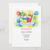 Happy Boys Birthday Einladung (Vorne/Hinten)