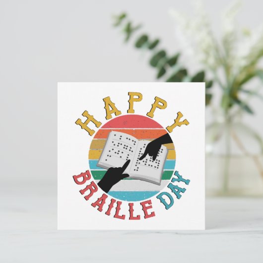 Happy Braille Day (Stehend Vorderseite)