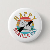 Happy Braille Day Button (Vorderseite)