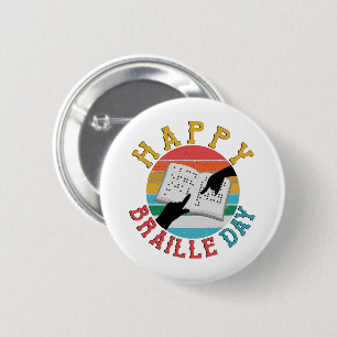 Happy Braille Day Button