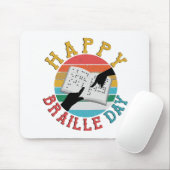Happy Braille Day Mousepad (Mit Mouse)