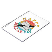 Happy Braille Day Notizblock (Linke Seite)