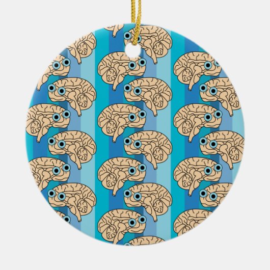 Happy Brain Keramik Ornament (Vorne)
