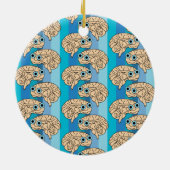 Happy Brain Keramik Ornament (Hinten)