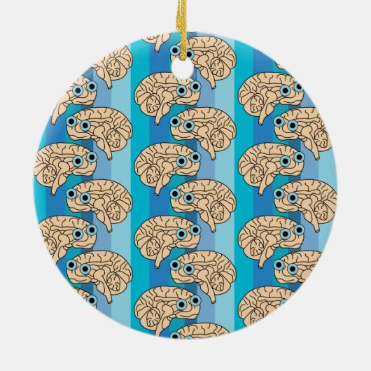 Happy Brain Keramik Ornament (Hinten)