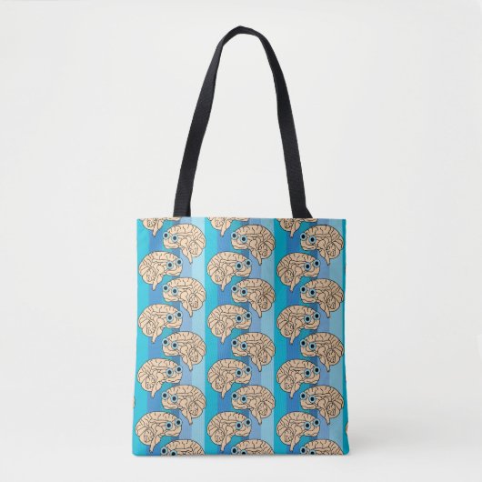 Happy Brain Tote Bag Tasche (Vorderseite)