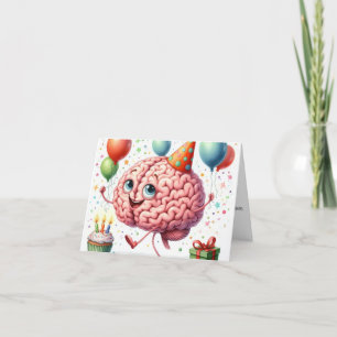Happy Brainy Birthday Card Dankeskarte
