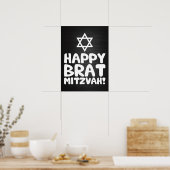 Happy Brat Mitzvah (Bar / Bat Mitzvah) Poster (Küche)