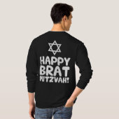 Happy Brat Mitzvah (Bar / Bat Mitzvah) T-Shirt (Schwarz voll)